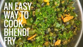 Crispy Bhendi fry  bendekai palya recipe  okra fry [upl. by Esila]