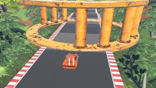 Cars vs Dangerous Smashing Race Tracks Level 53 shorts [upl. by Ssilb995]