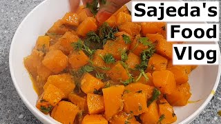 Butternut Squash Curry  Bengali Recipe  Easy Vegetarian Curry [upl. by Graubert]