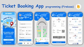 Ticket Booking app Android Studio Project with Firebase amp Java  android studio Koala [upl. by Selokcin]