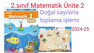 İlkokul 2sınıf Matematik ünite 2 Doğal Sayılarla Toplama İşlemi MEB Yayınları cevaplar 202425 [upl. by Aikim]