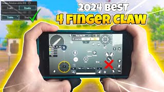 How To Get Best 4 Finger Claw Control Settings in 2024  BGMI amp PUBG MOBILE [upl. by Aciras508]