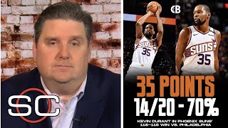 ESPN SC  quotKevin Durant is HIMquot  Windy IMPRESSED by Suns star drops 35 Pts to beat 76ers 118116 [upl. by Pembroke179]