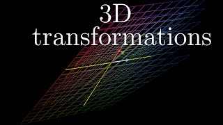 Threedimensional linear transformations  Chapter 5 Essence of linear algebra [upl. by Nerval283]