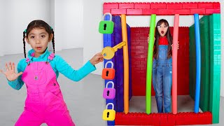 Maddie amp Charlotte vs The Emoji Ball Challenge Slime and Ball Pit Challenge [upl. by Timmy649]