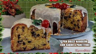 PAN DULCE NAVIDEÑO SIN AMASAR CON SABOR A PANETTONE Y CHOCOLATE FÁCIL Y DELICIOSO [upl. by Haik225]