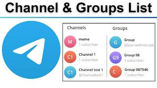 How to See How Many Channels and Groups I have Created in Telegram [upl. by Babbette]