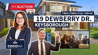 Live Auction  19 Dewberry Drive Keysborough  Auction Results Melbourne [upl. by Ynaffi]