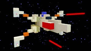 Minecraft Tutorial How To Make A XWing Star Wars The Last Jedi [upl. by Egidio635]