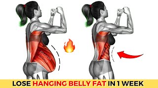 The Best Exercises for Hanging Belly Fat  30min Workout To LOSE 3 INCHES OFF WAIST in 1 Week [upl. by Indys]