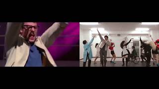 Gleedom  Time Warp Glee Dance Comparison [upl. by Ferrigno]