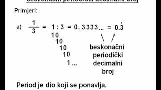 Pretvaranje razlomka u beskonačni periodički decimalni broj cjelina Racionalni brojevi7r [upl. by Annahsed]