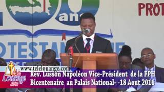 Pasteur Lusson Napoleon  Bicentenaire du Protestantisme haitien [upl. by Abate58]