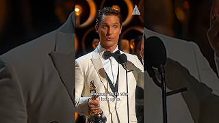 Mathew McConaughey’s Oscar Winning Speech🏆 motivationalvideo motivation success recommended [upl. by Nedyarb]