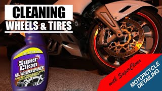 Cleaning Motorcycle Wheels and Tires  Cruisemans Motorcycle Detailing Series [upl. by Joris]