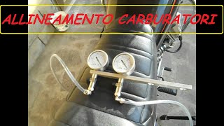 ALLINEAMENTO CARBURATORI AUTO E MOTO MOTO GUZZI V 65 [upl. by Toile]