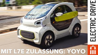 XEV YOYO L7E Elektrofahrzeug mit 80 kmh Höchstgeschwindigkeit und Wechselakku  Electric Drive News [upl. by Ramgad868]