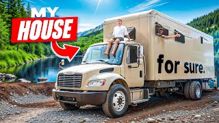 Living in a Box Truck Tiny Home in Oregon [upl. by Anisor]