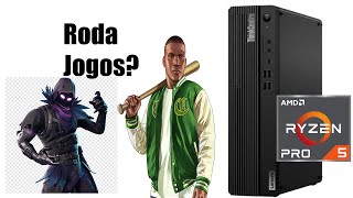 Testando jogos na Lenovo ThinkCentre M75s SFF Gen2 Ryzen 5 Pro 4650g [upl. by Amihc]