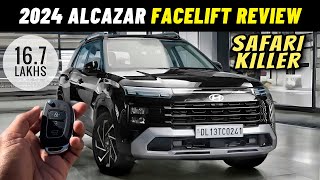 Hyundai Alcazar Facelift 2024 Review  Alcazar New Model 2024  Alcazar 2024 Facelift [upl. by Enowtna]