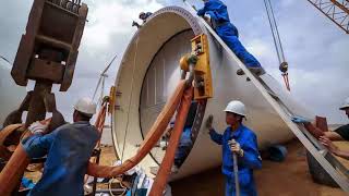 Wind Turbine Farm Installation From Scratch  Timelapse  Mega Structure [upl. by Gone]