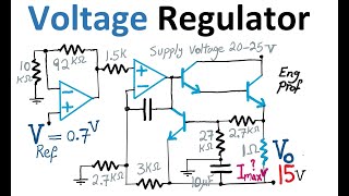 Voltage Regulator Design with Op Amp and BJT Transistor [upl. by Lefkowitz]