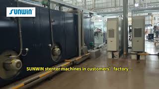 How does stenter machine for textile operation work [upl. by Nelluc]