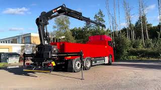 MAN TGS 26470 6x2 Kran HIAB 2286 Pritsche HD Truck Solutions Baustoff Kranwagen [upl. by Akinert]