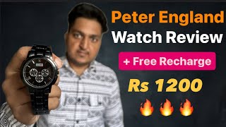 Peter England analog watch Full review  Best luxury watches in India [upl. by Eltotsira147]