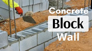 All you need to know about Concrete Blockwork Wall [upl. by Redliw673]