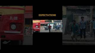 B Tech bus journey Expectations vs Reality btech shorts ytshorts [upl. by Ynamreg]