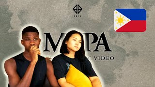 SB19 MAPA  OFFICIAL LYRIC VIDEO  SHE FINALLY REACTS TO MAPASB19 [upl. by Lenuahs247]