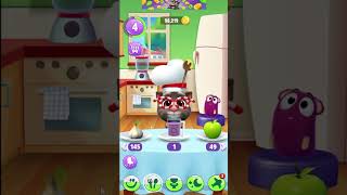 quotFeeding Talking Tom Watermelon and Ice Cream Juice  Fun amp Refreshing Drink Challenge talkingtom2 [upl. by Noiro]