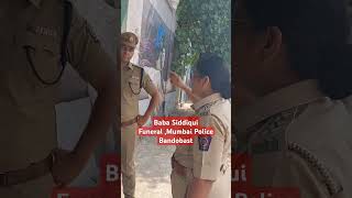 Baba Siddiqui Funeral Mumbai Police bandobast at Badah Kabristan [upl. by Kepner]