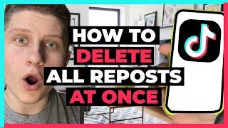 How To Delete All Reposts on TikTok At Once  Easy [upl. by Rellia]