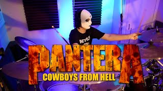 PANTERA  Cowboys from Hell  Drum Cover [upl. by Yeldahc193]