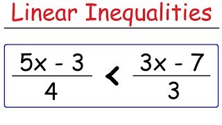 How To Solve Linear Inequalities [upl. by Eidnew]