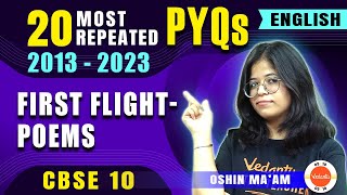 Most Repeated Questions from First Flight Poems 🔥 Class 10 English PYQs [upl. by Notaek]