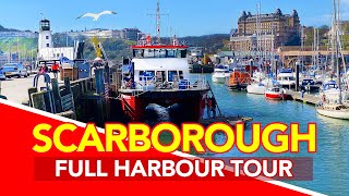 SCARBOROUGH  Full tour of Scarborough Harbour North Yorkshire England [upl. by Aihppa]