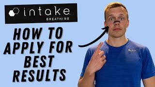 How to Apply Intake Breathing Nasal Strips  BREATHE BETTER INSTANTLY [upl. by Procora]