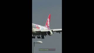 Cargolux Boeing 7478F Cutaway Livery Landing Kuala Lumpur International Airport KLIA Shorts [upl. by Cruz]