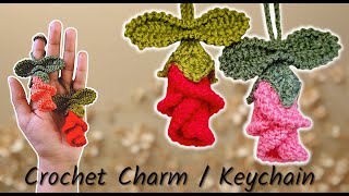 Crochet Tulip Keychain  Crochet Charm  Crochet Hangings crochettulip crochet crochetkeychain [upl. by Akcimahs365]