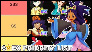 6 Star EX Priority Tier List 15 Year Anniversary Version  Pokemon Masters EX [upl. by Jackqueline]