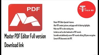 How to Install and Edit PDF Files Easy with Master PDF  Full Version PDF Editor  Bangla Tutorial [upl. by Oesile]