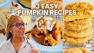 3 Easy Pumpkin Desserts  Quick amp Easy Pumpkin Dessert Recipes  Best Fall Treats Compilation [upl. by Ahsenra]