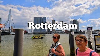 Rotterdam  A Beautiful Walking Tour Alongside The River [upl. by Davena]