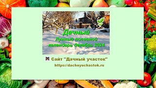 Лунный посевной календарь на декабрь 2024 года для садоводов и огородников [upl. by Pearman416]