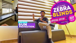 Best Window Blinds In India 2024  ZEBRA BLINDS Installation  Home Decor  Zebra Blinds Windows [upl. by Bora]