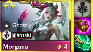 5 Exalted 35 Damage  8 Arcanist Morgana ⭐⭐⭐ 3 Star  TFT SET 11 [upl. by Aznaed]