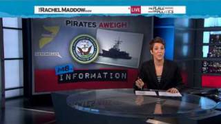 Rachel Maddow US Navy fights back against Somali pirates [upl. by Neral]